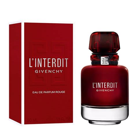 givenchy l'interdit rouge eau de parfum 50ml coffret|l interdit by givenchy.